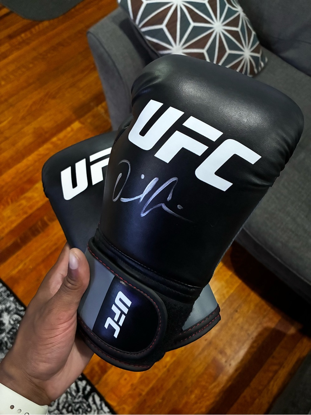 Daniel Cormier D.C & Neil Magny UFC Black Training Boxing Gloves YOU GET BOTH